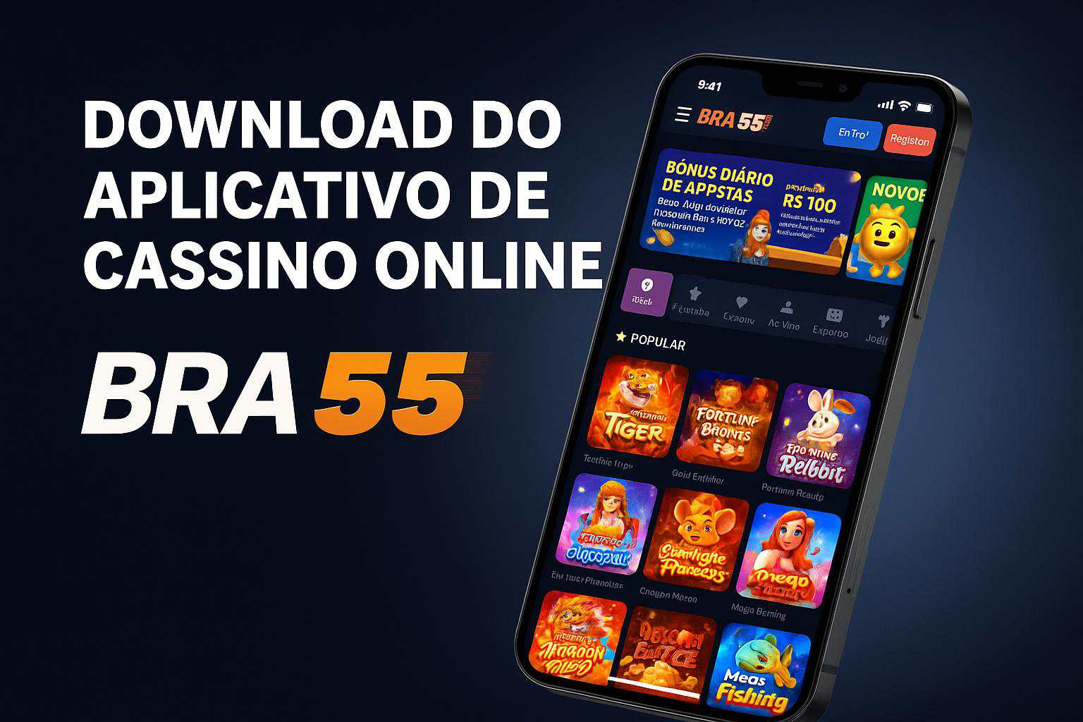 Baixar o BRA55 Cassino App