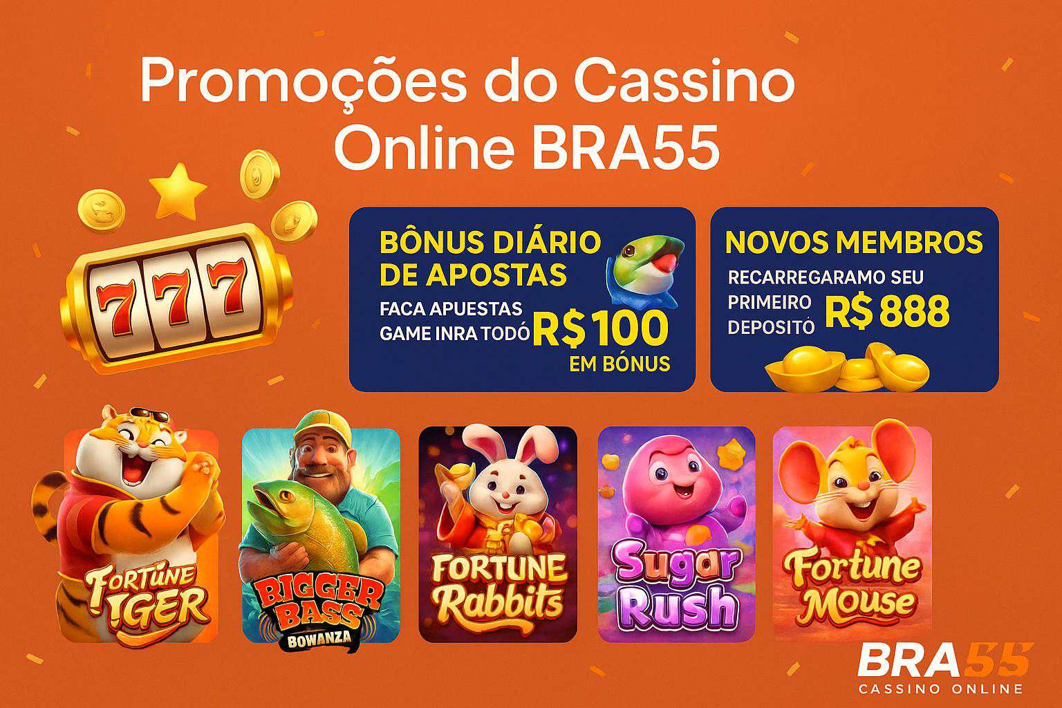 O bônus promocional BRA55 é uma ótima maneira de começar sua aventura