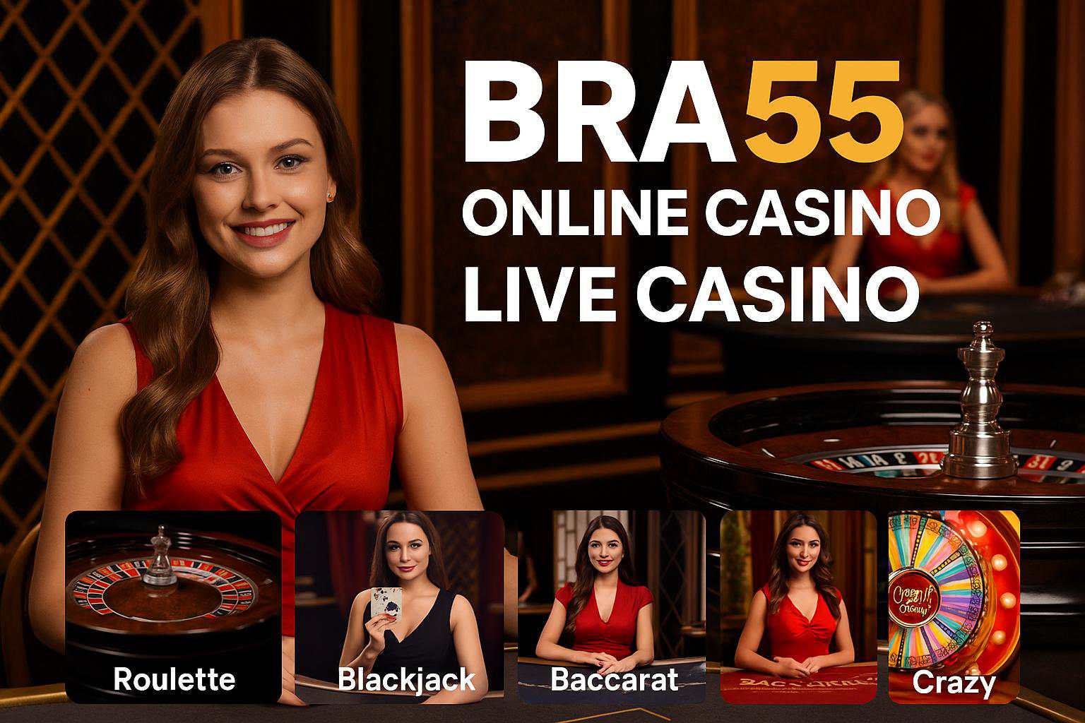 O BRA55 Live Casino lança promoções regularmente